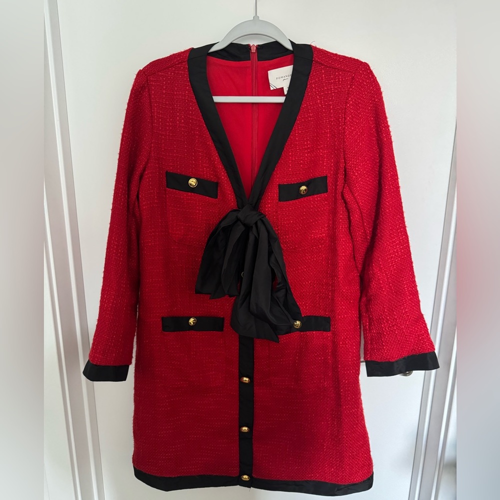 Pomander Place Red and Black Mini Dress